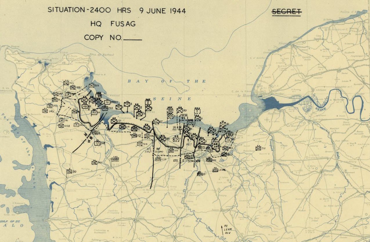 Normandy D Day Situation Map